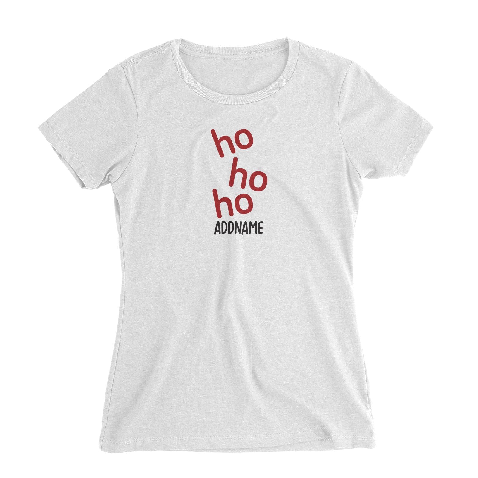 Xmas Ho Ho Ho Women's Slim Fit T-Shirt