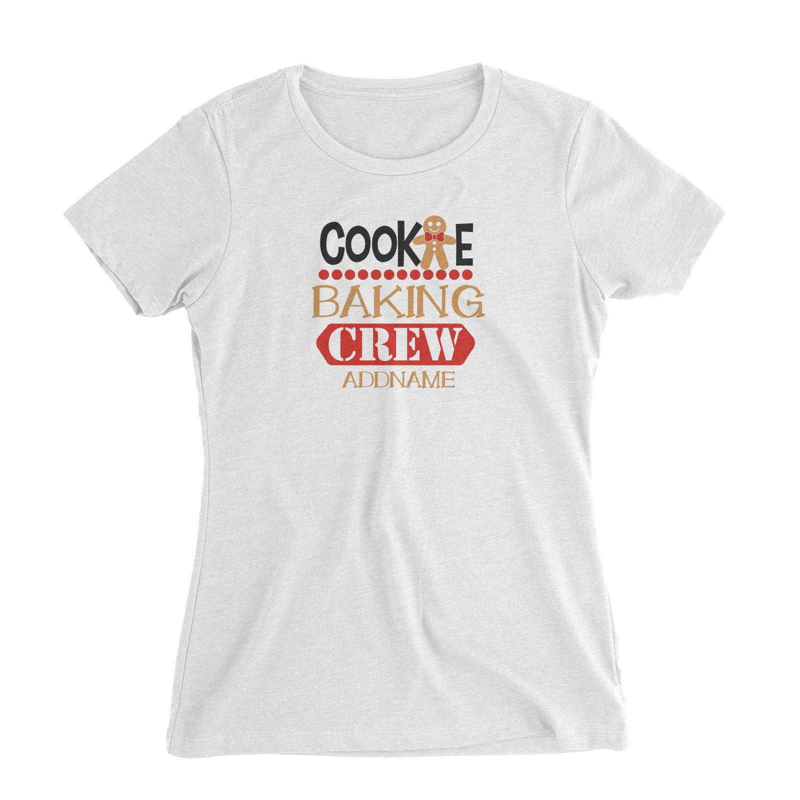 Xmas Cookie Baking Crew Women's Slim Fit T-Shirt