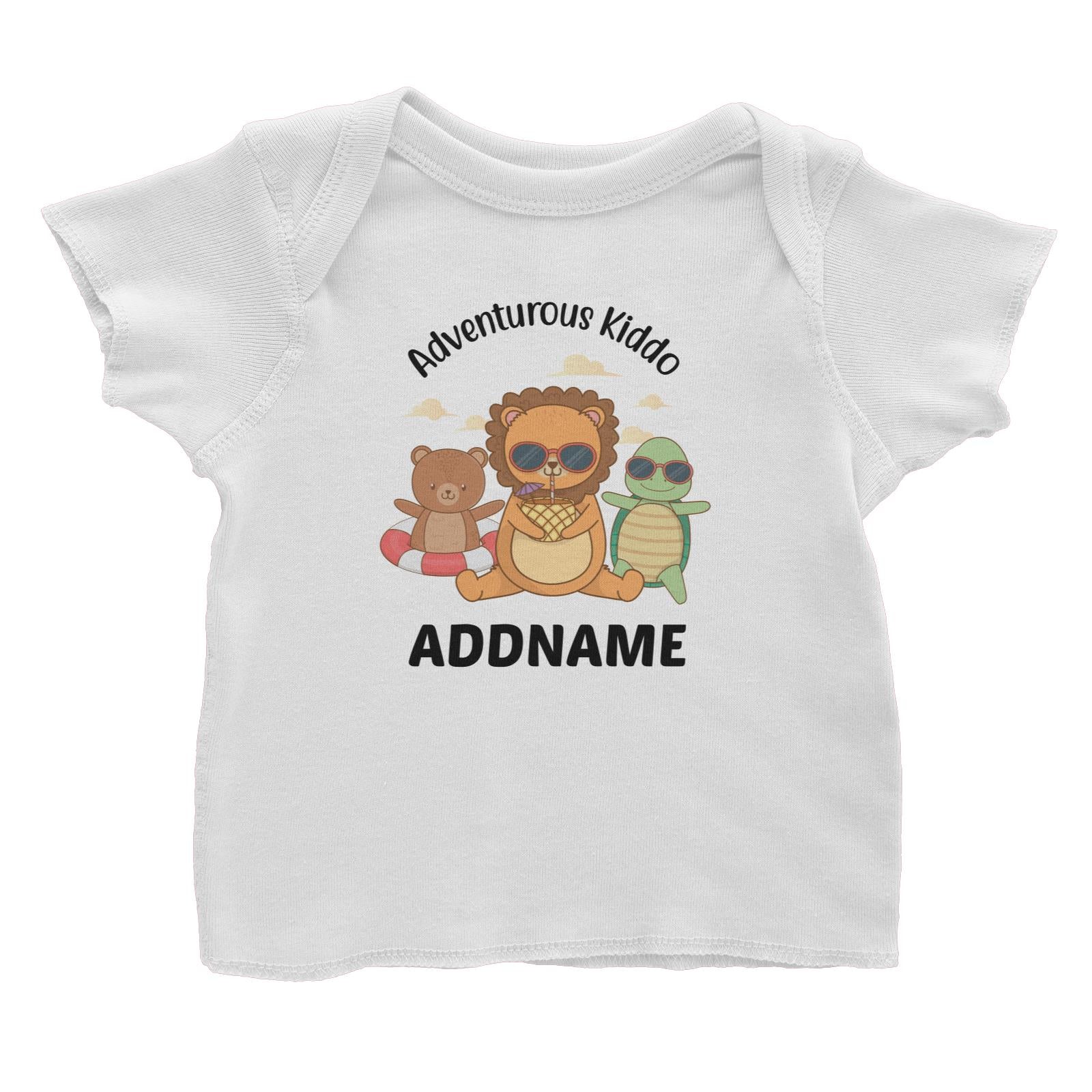 Adventurous Kiddo Addname Baby T-Shirt