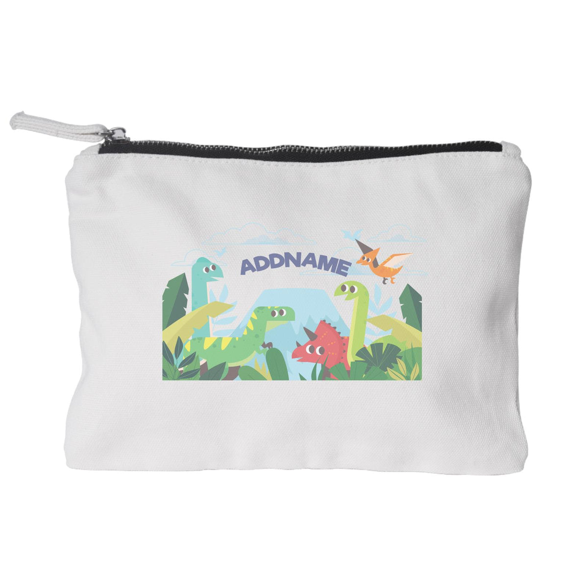Dino Jungle Zipper Pouch