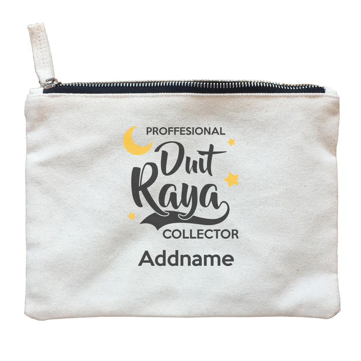 Raya Typography Zipper Pouch