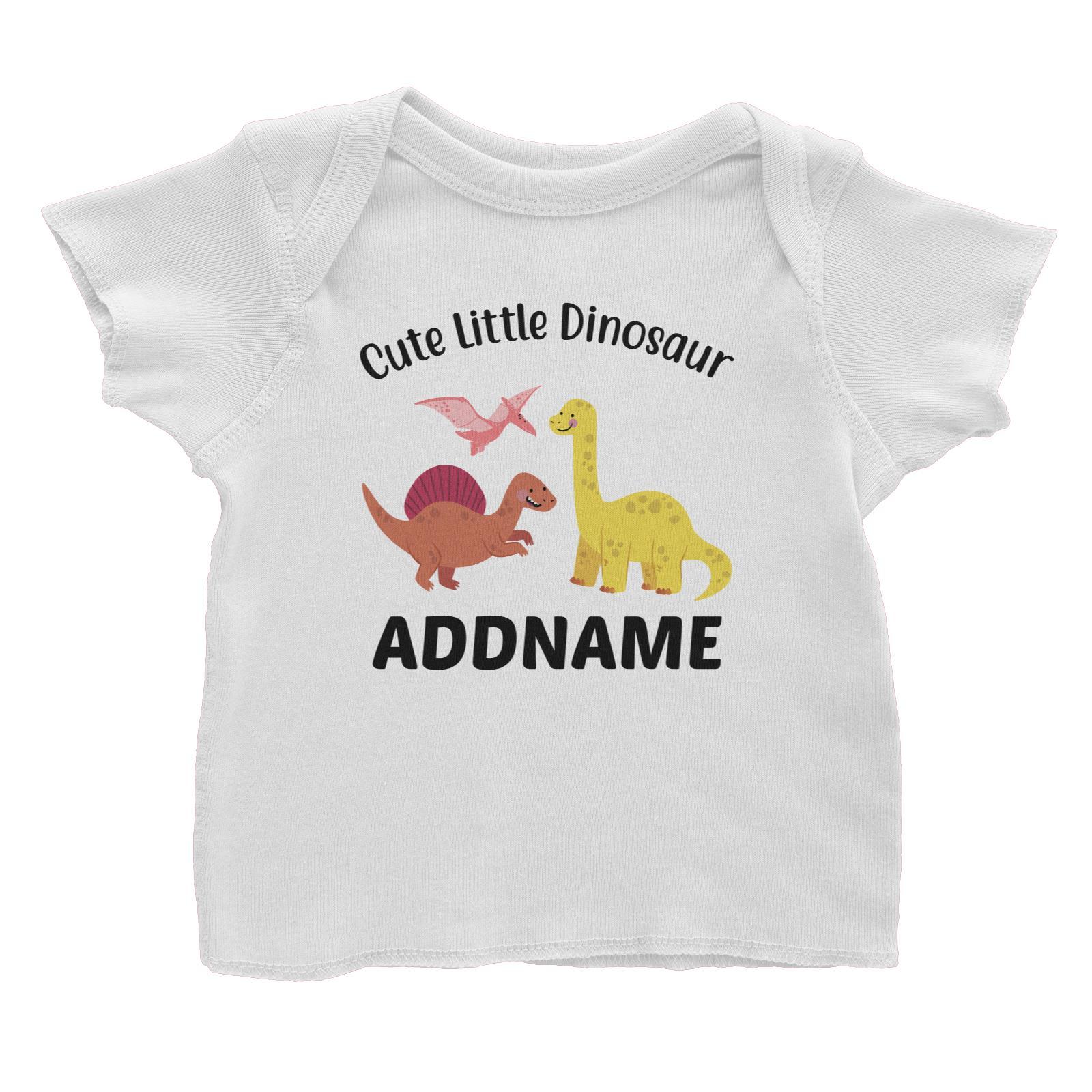 Cute Little Dinosaur Addname Baby T-Shirt