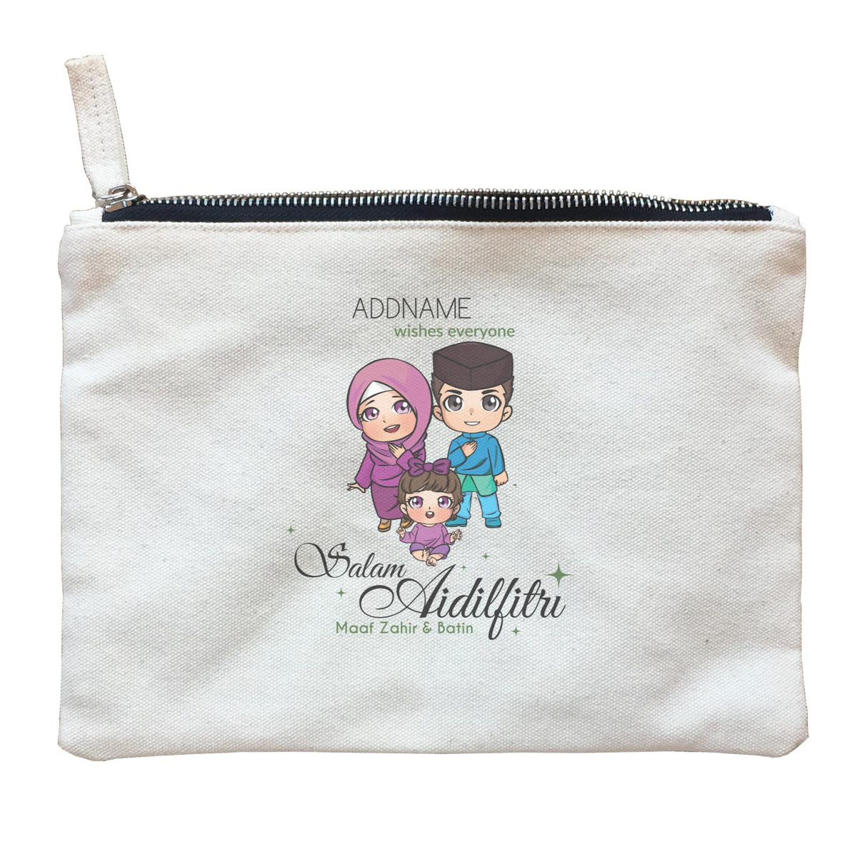 Raya Chibi Family Zipper Pouch
