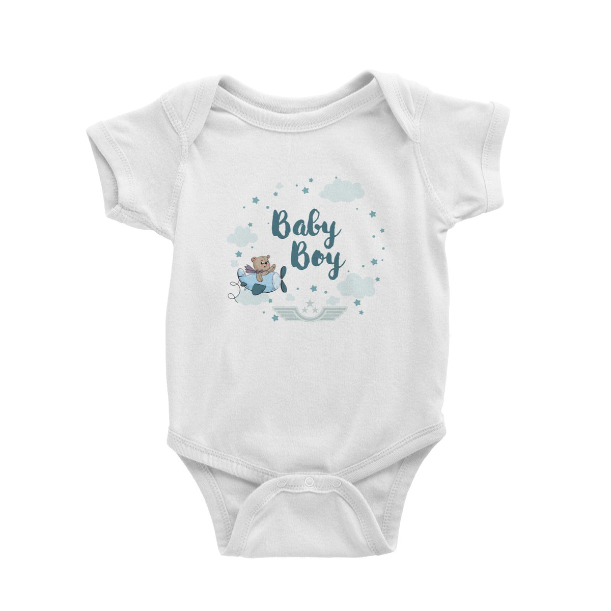 Non-Personalised Cute Bear Pilot Romper Mini Pouch