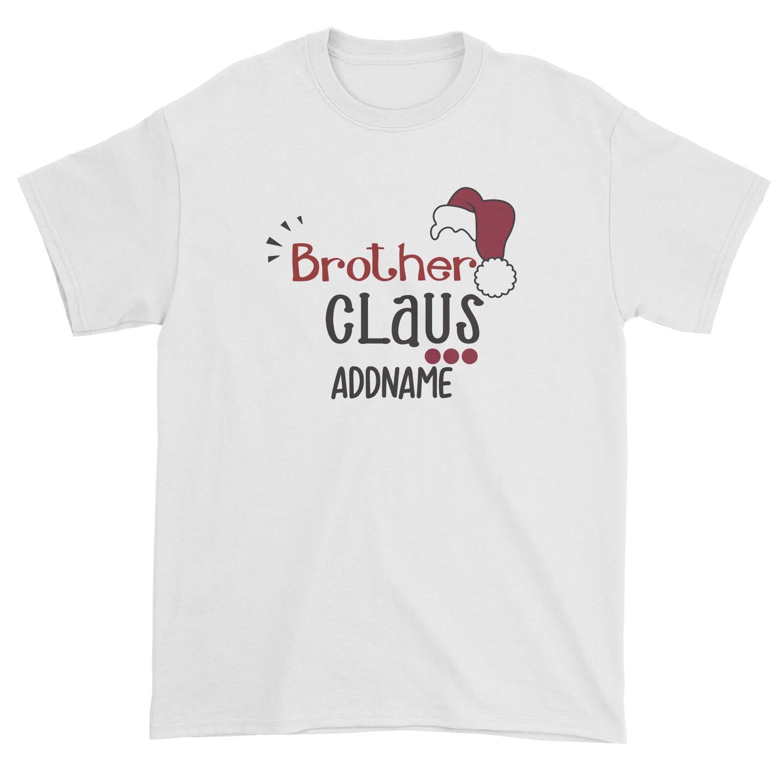 Xmas Brother Claus with Santa Hat Unisex T-Shirt