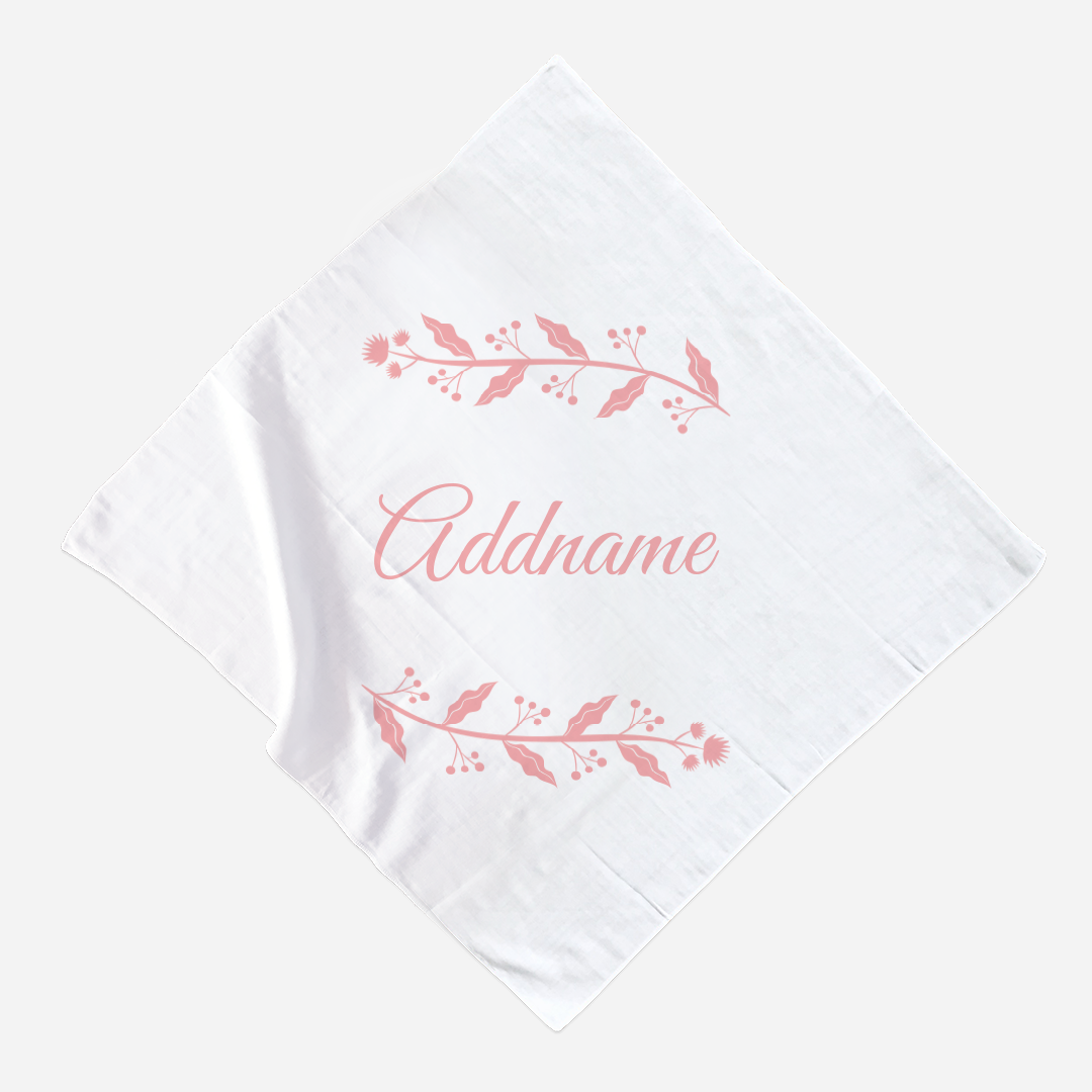 Wreath Girl Muslin Square