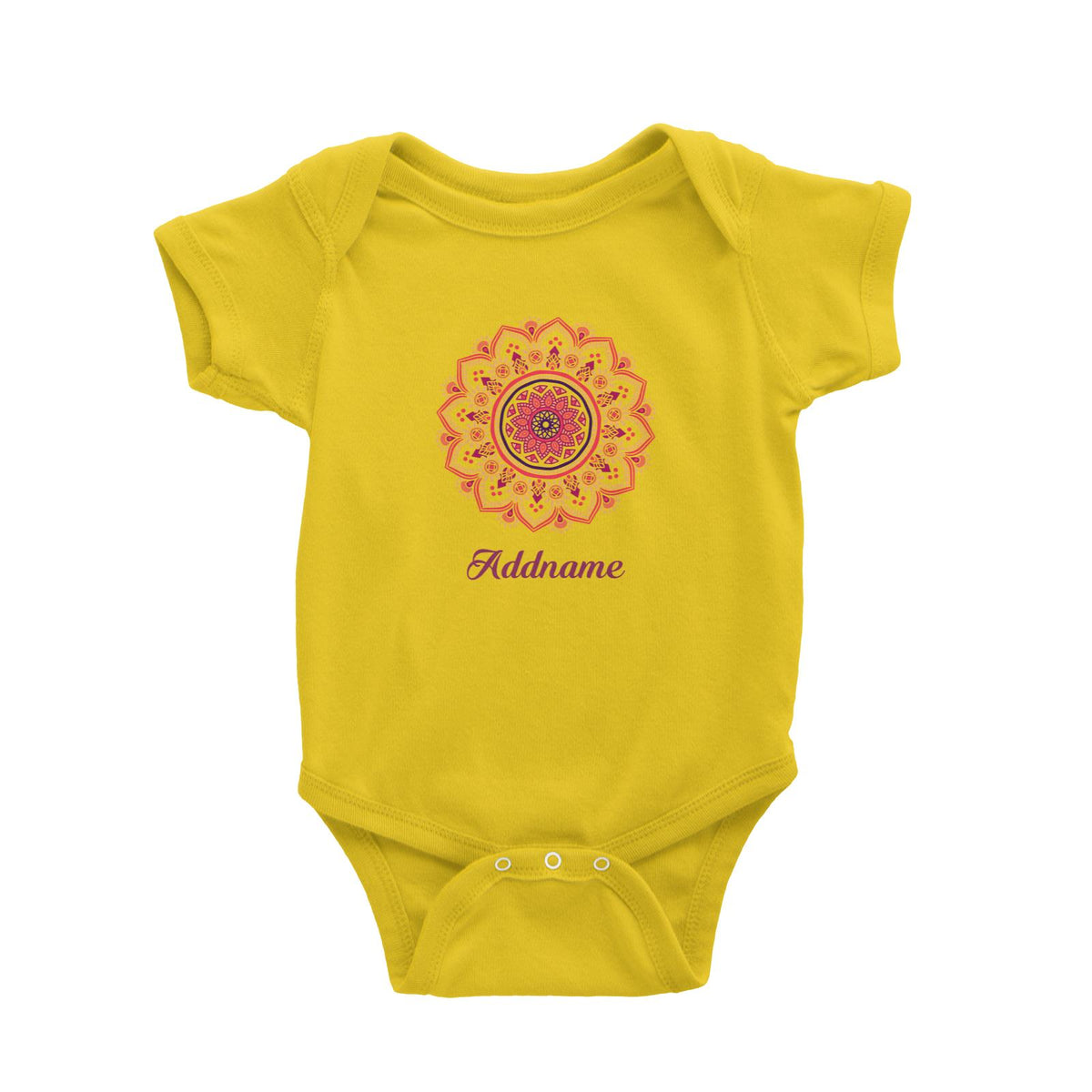 Deepavali Series Red Mandala Baby Romper