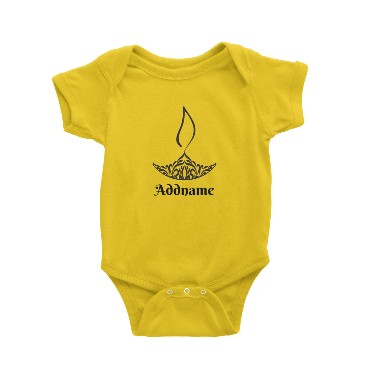 Deepavali Series Minimalist Diya Symbol Baby Romper