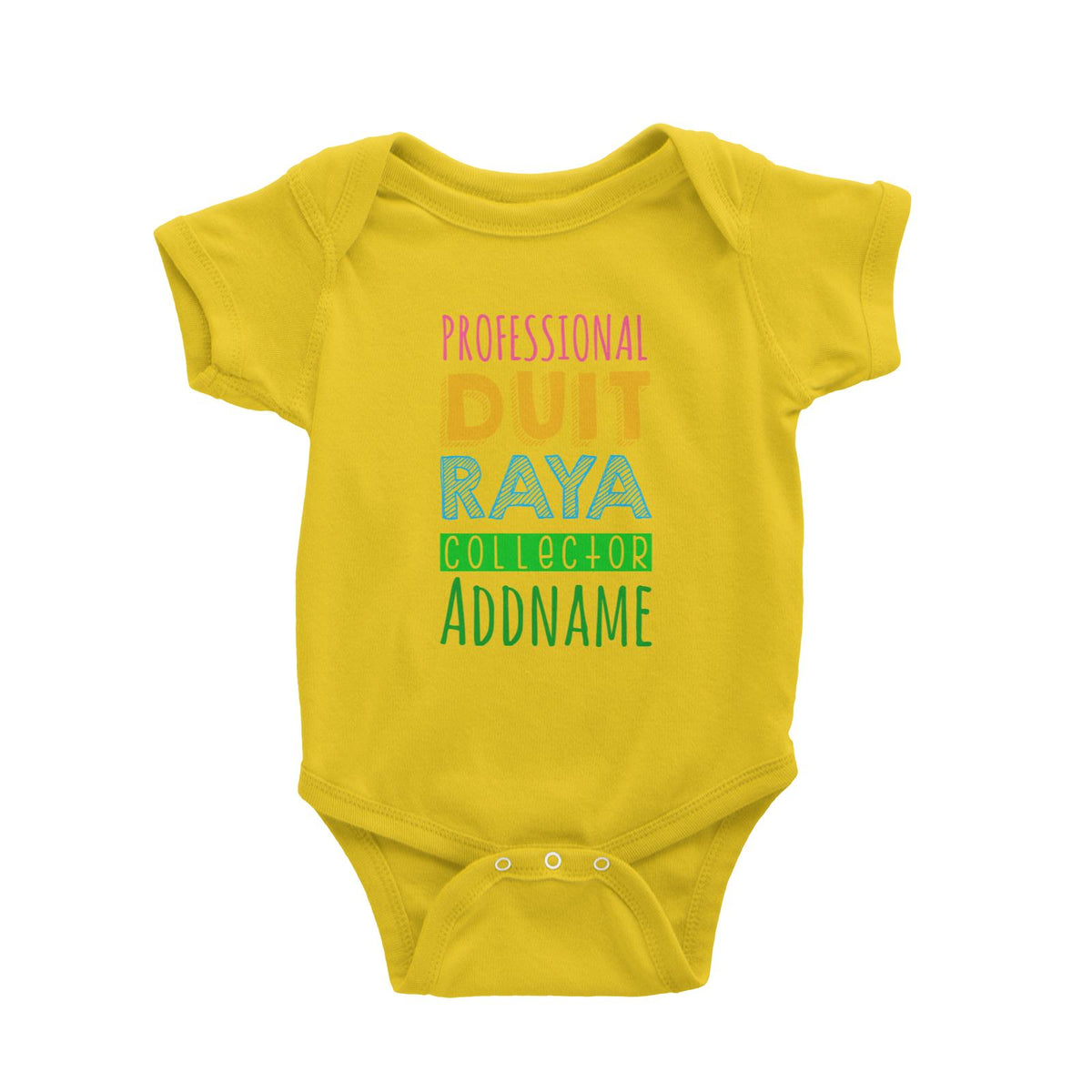 Professional Duit Raya Collector Baby Romper  Personalizable Designs