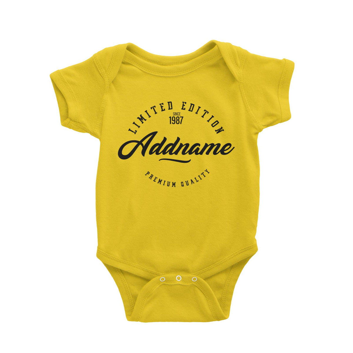Limited Edition Since Year Personalizable with Name and Year Baby Romper