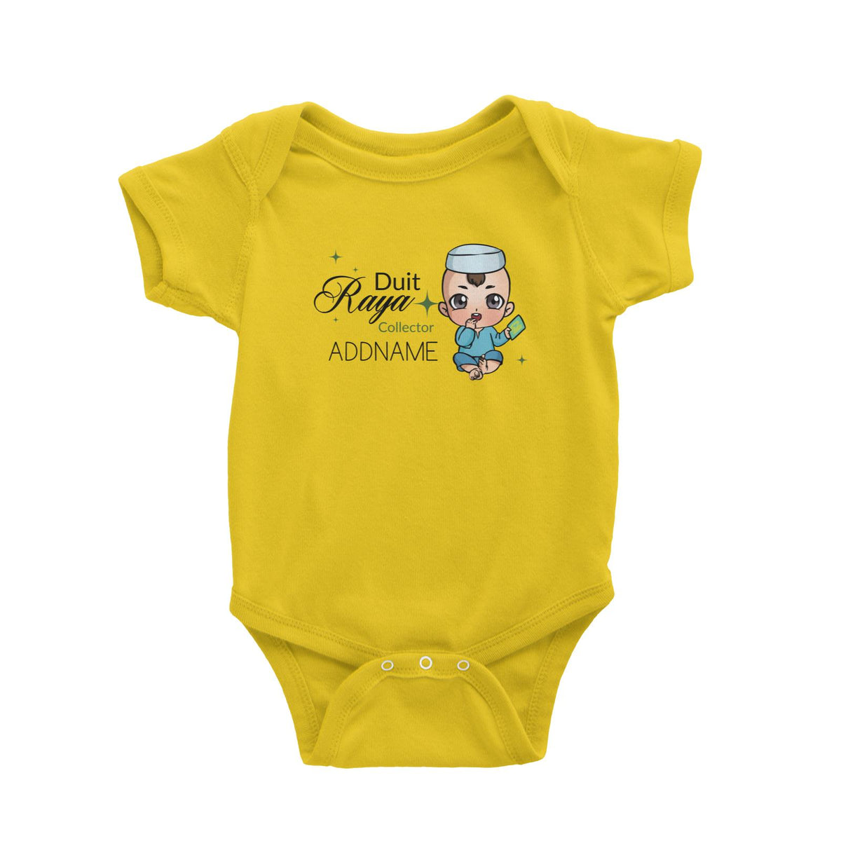 Raya Chibi Baby Baby Boy Duit Raya Collector Addname Baby Rompers