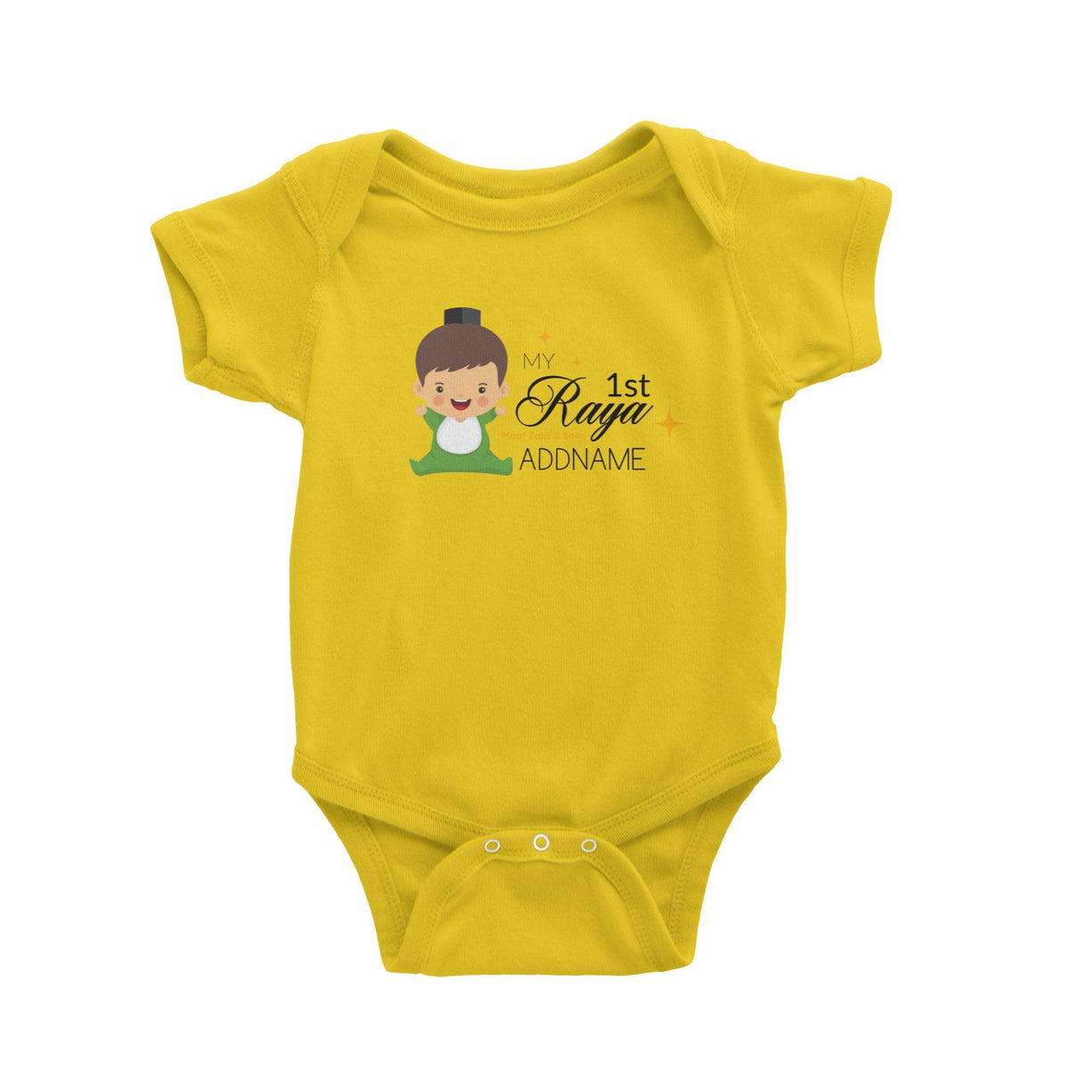 My 1st Raya Baby Boy Baby Romper  Personalizable Designs Sweet Character
