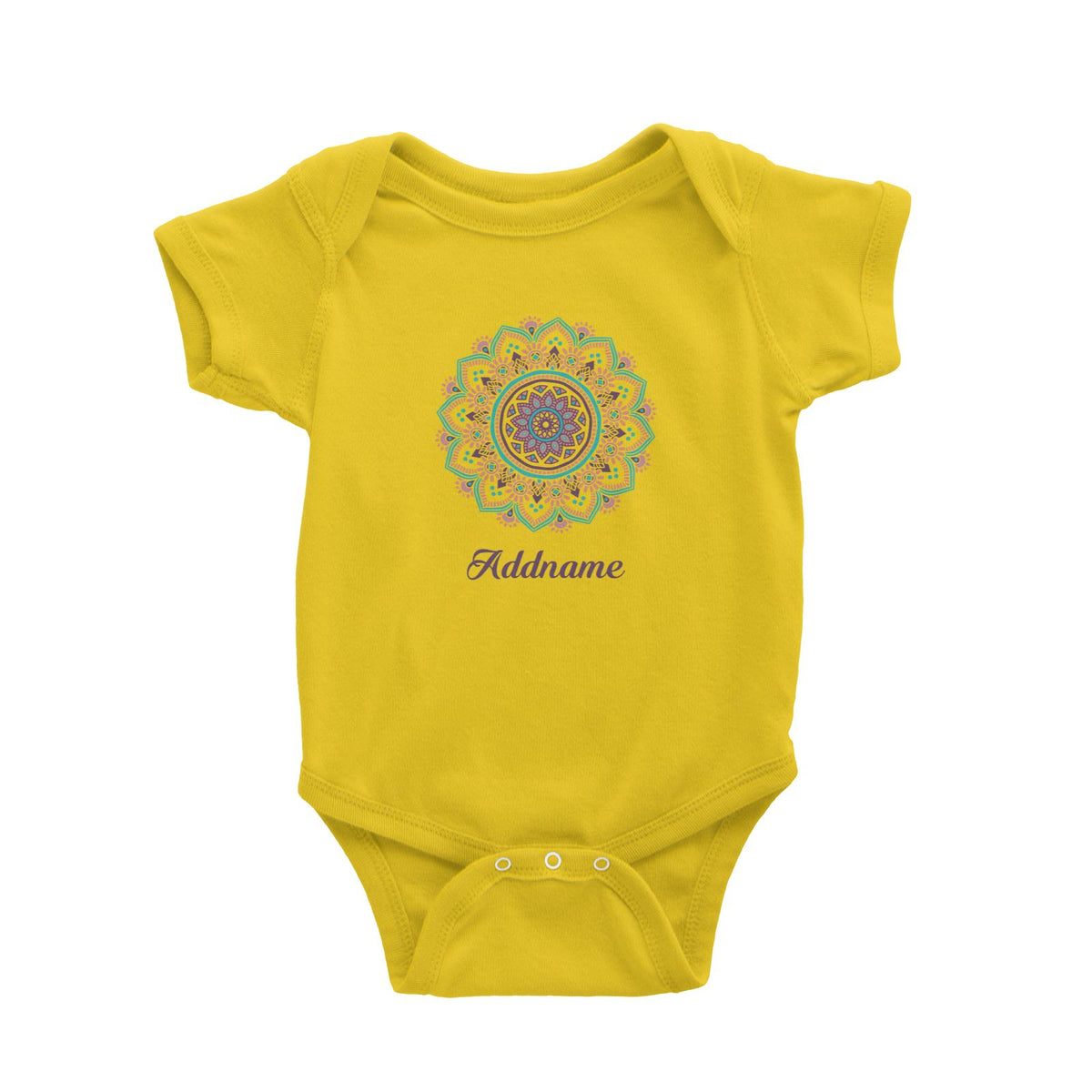 Deepavali Series Turquoise Mandala Baby Romper